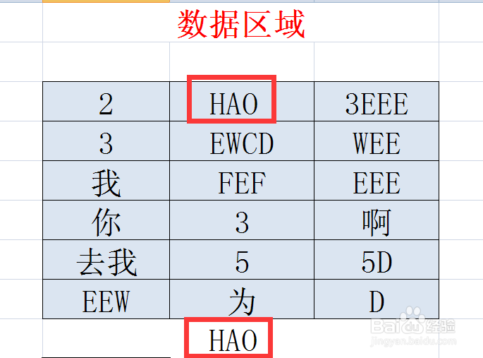 INDEX函数在区域中找到指定的单元格内容