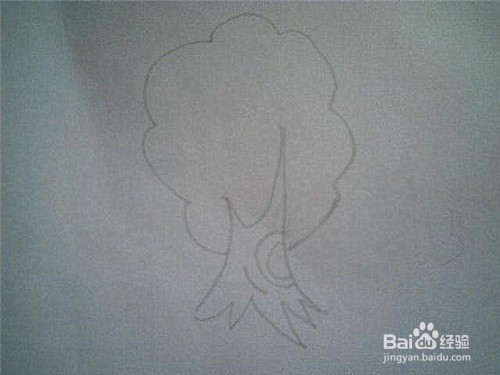 简笔画大树是这样画的