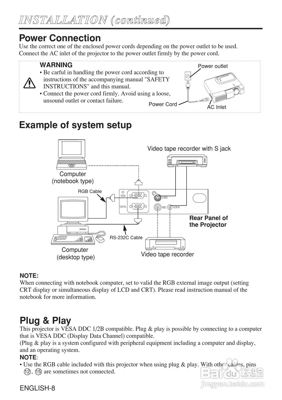 日立 C-X270W投影机说明书:[1]