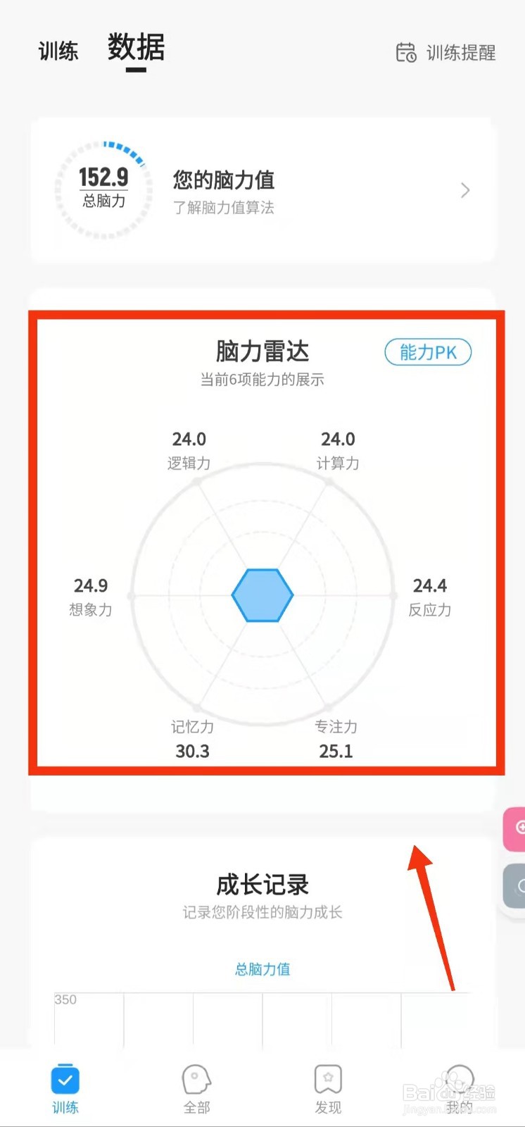怎样使用未来之光查看用户的“脑力雷达信息”
