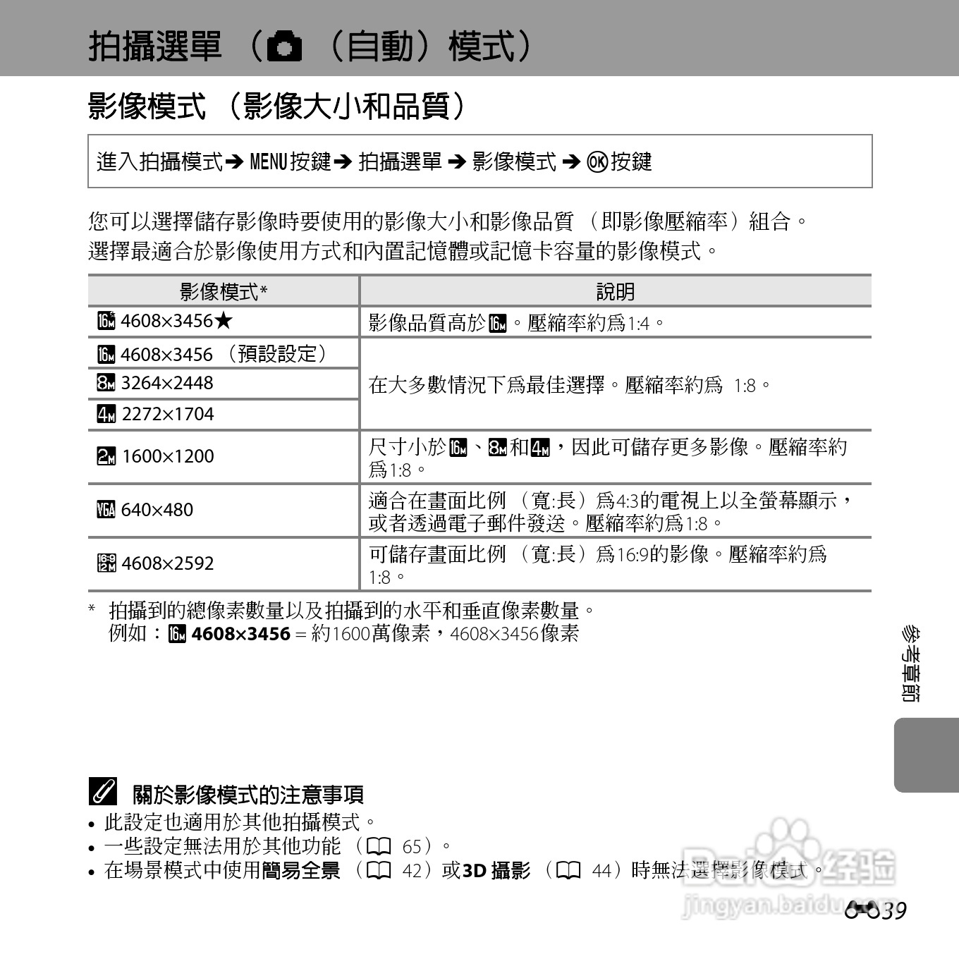 尼康COOLPIX L610数码相机使用说明书:[16]