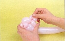 魔法气球造型教程系列之：[14]猪宝贝