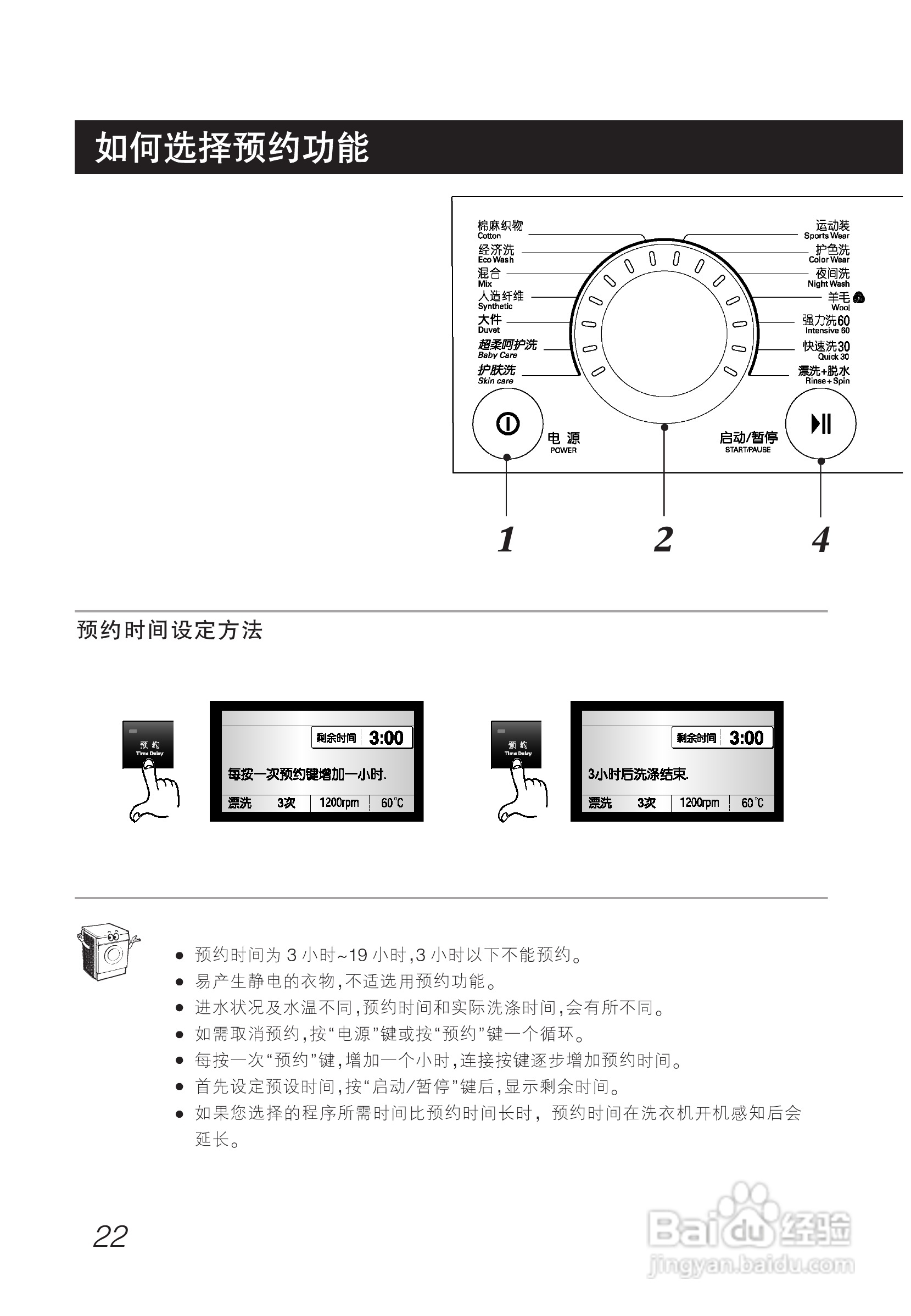 LG WD-A1228AD洗衣机使用说明书:[3]