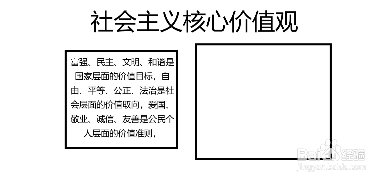 社会主义核心价值观手抄报