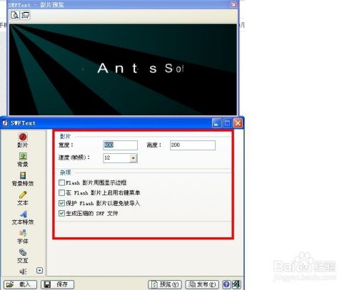 SWFtext制作动态文字特效