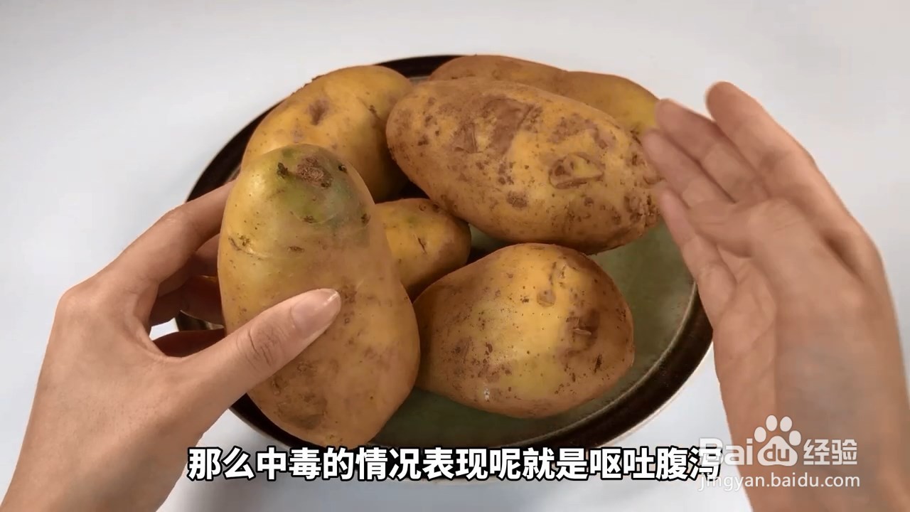 发芽土豆含有有毒的龙葵碱，即使切了也不能吃哦
