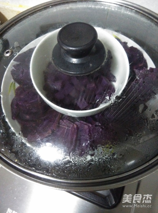 紫薯奶昔的做法