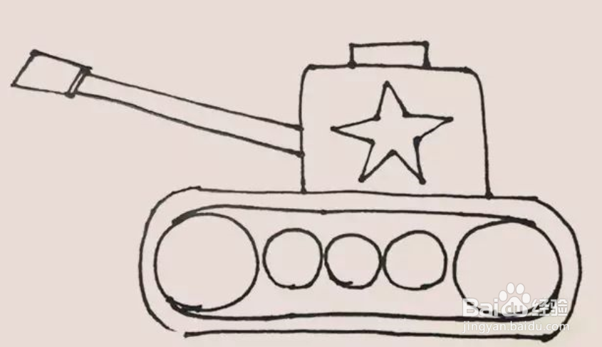 苏式坦克简笔画