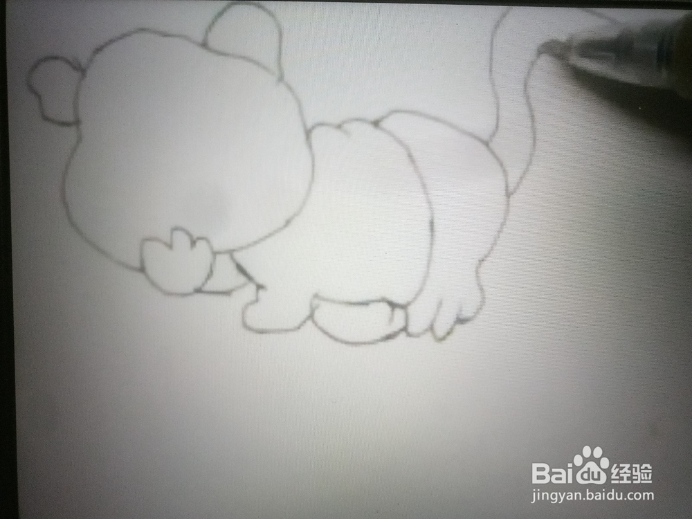 怎么画简笔画动物类之老虎