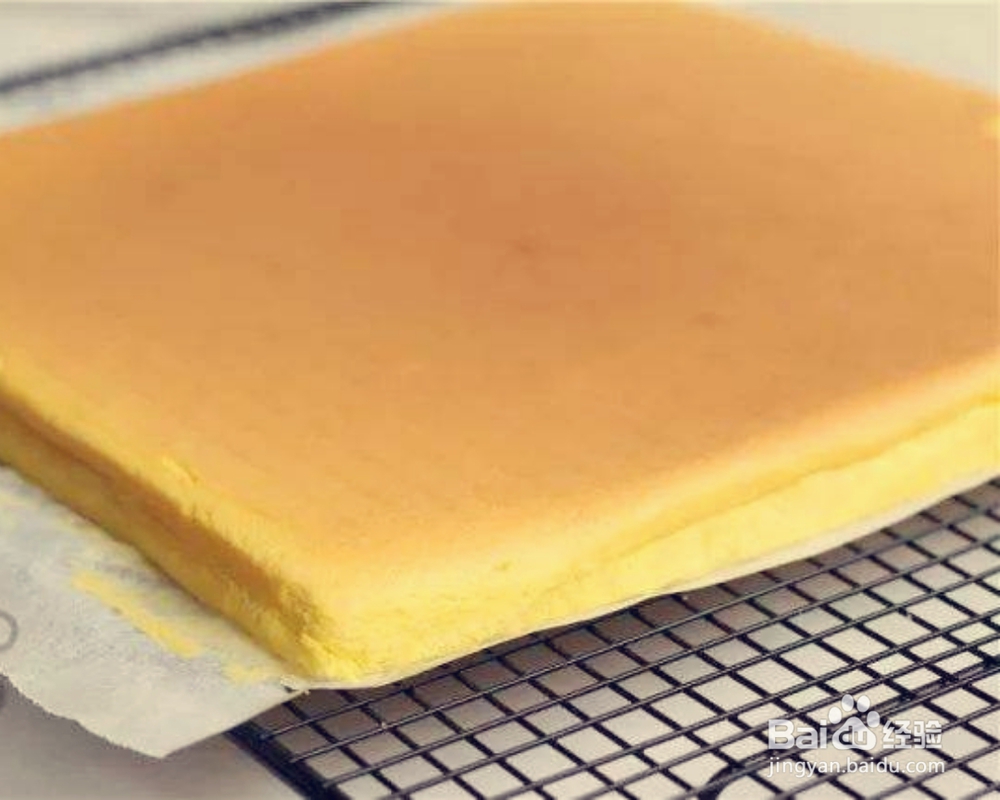 西点柔软戚风蛋糕卷的做法
