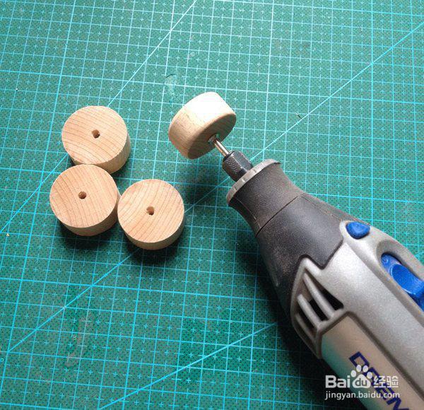 木头diy小熊玩具车