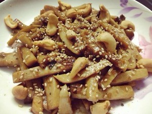蒜香杏鲍菇制作过程