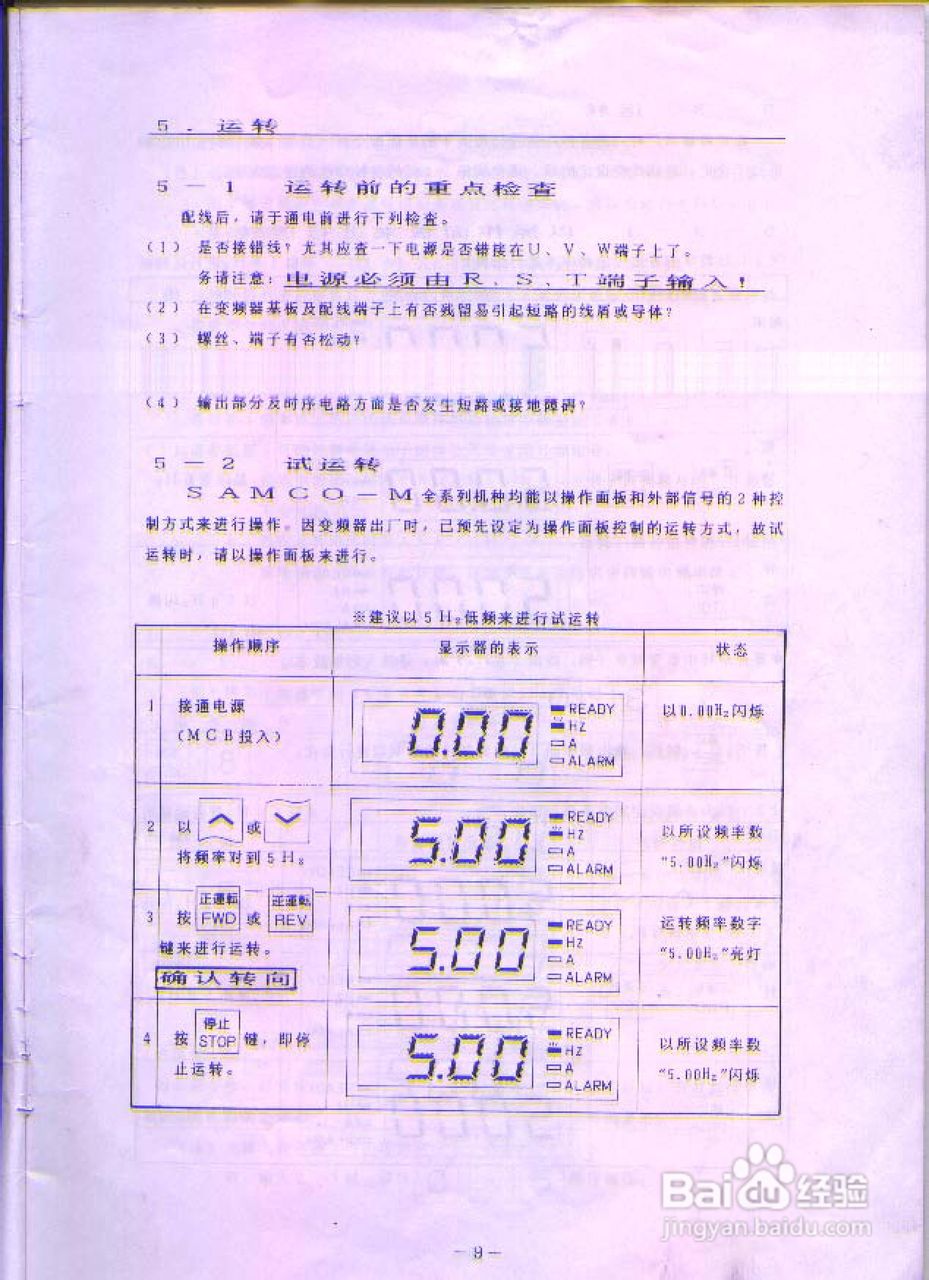 三肯(SANKEN)MF-1.5K变频器说明书:[2]