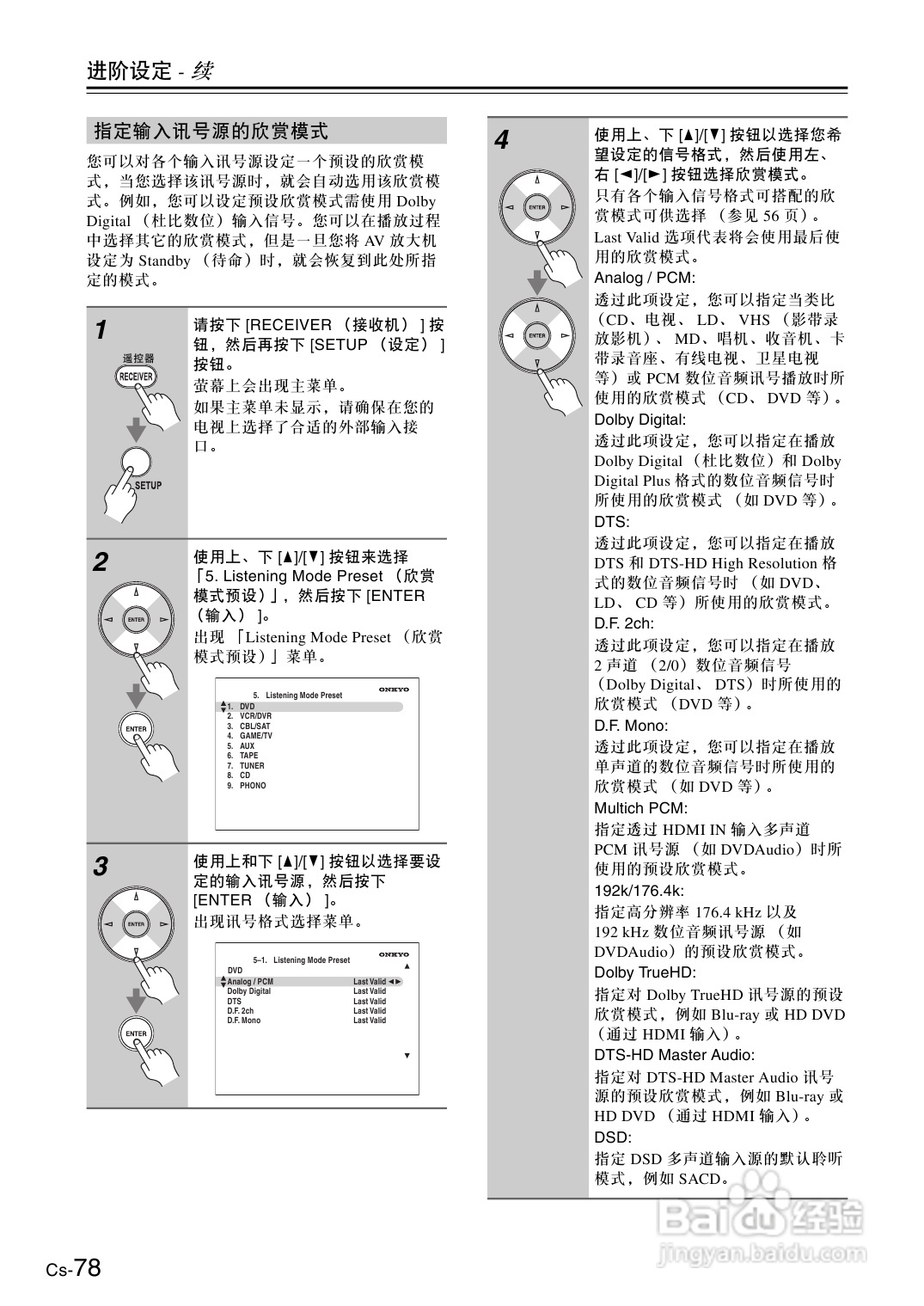 安桥AV放大机TX-SA806型使用说明书:[4]
