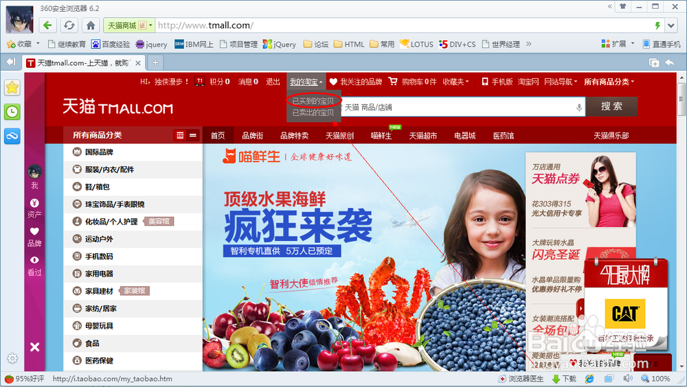 天猫怎么查询订单物流状态