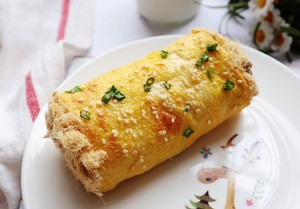 自制肉松吐司卷