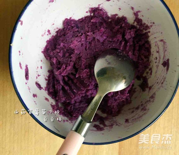 山药紫薯茶巾绞