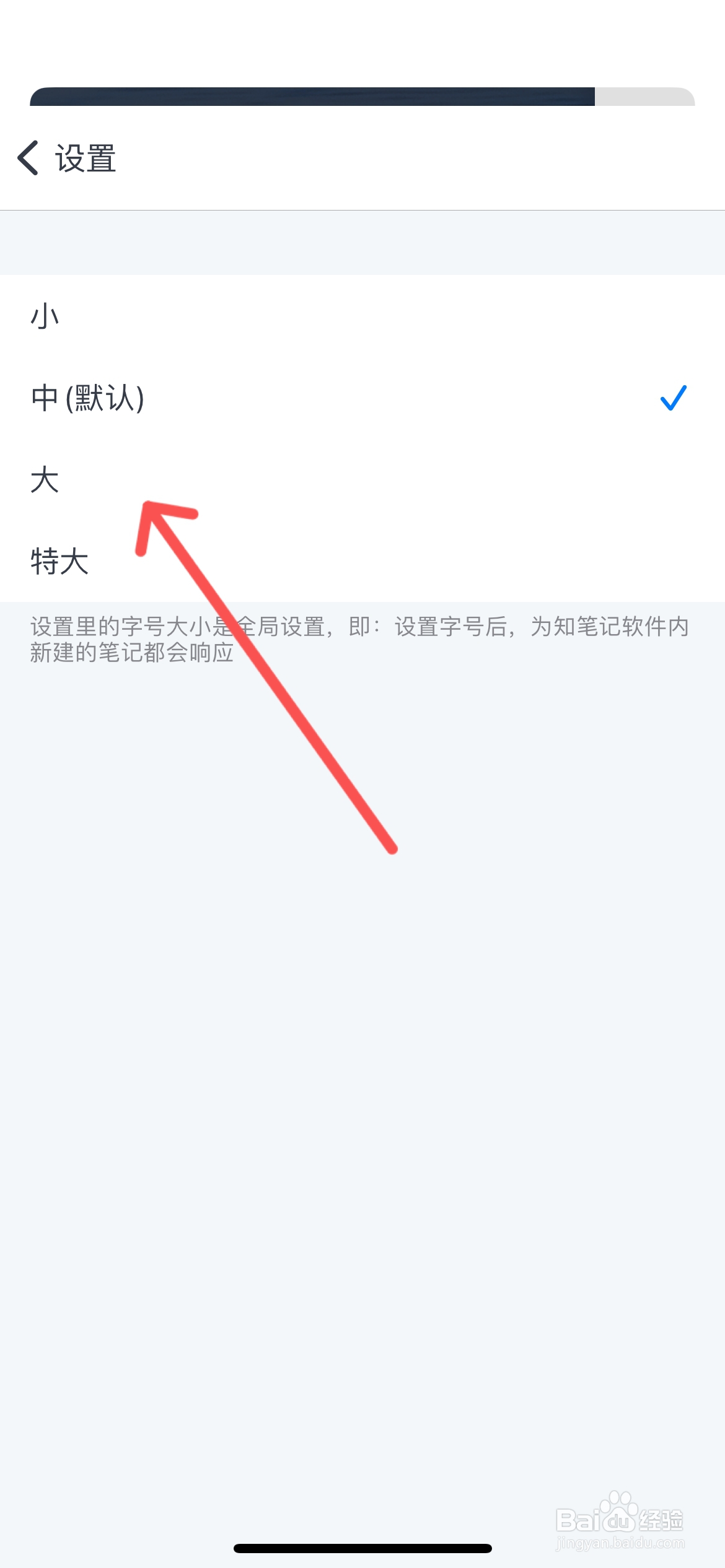 为知笔记怎么更改阅读笔记字号大小
