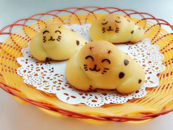 小猫咪面包#柏翠辅食节-烘焙零食#