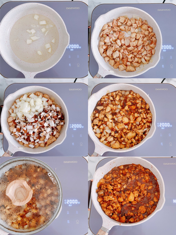 低脂鸡胸卤肉拌饭