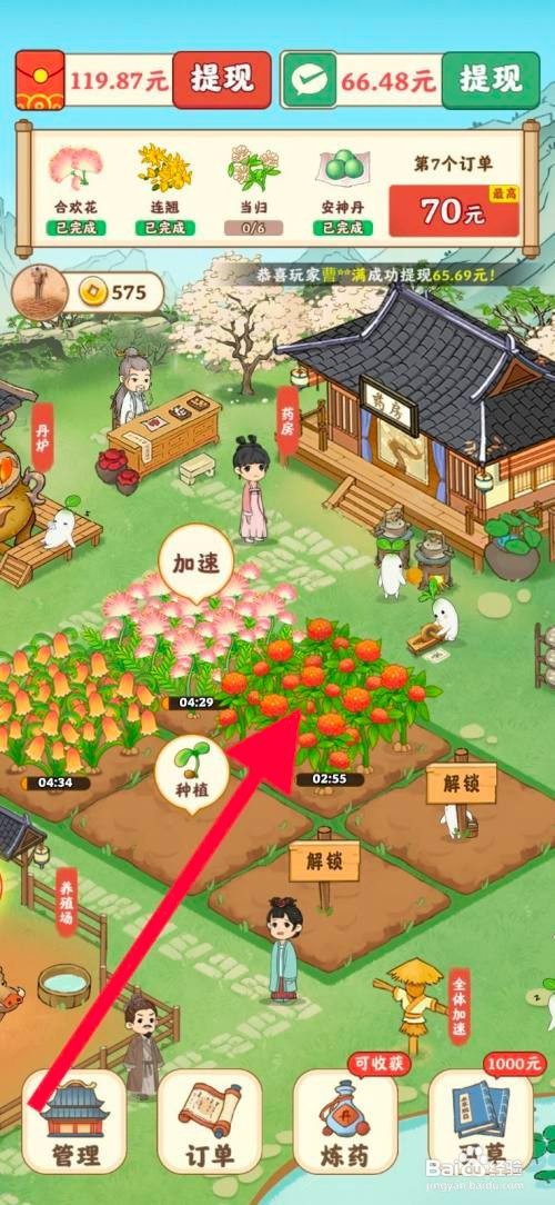 杏林世家手游三七如何才能去种植