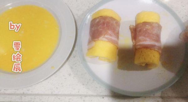 鸡蛋沙拉培根卷