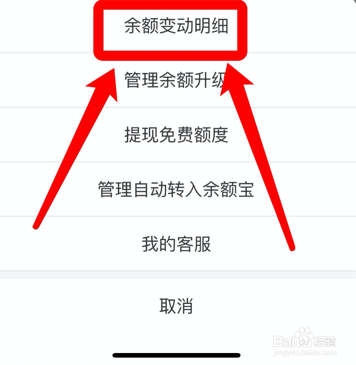 支付宝在哪查看余额变动明细