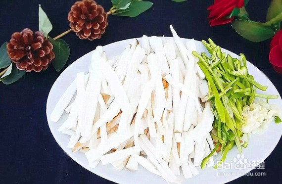 青椒拌杏鲍菇的做法