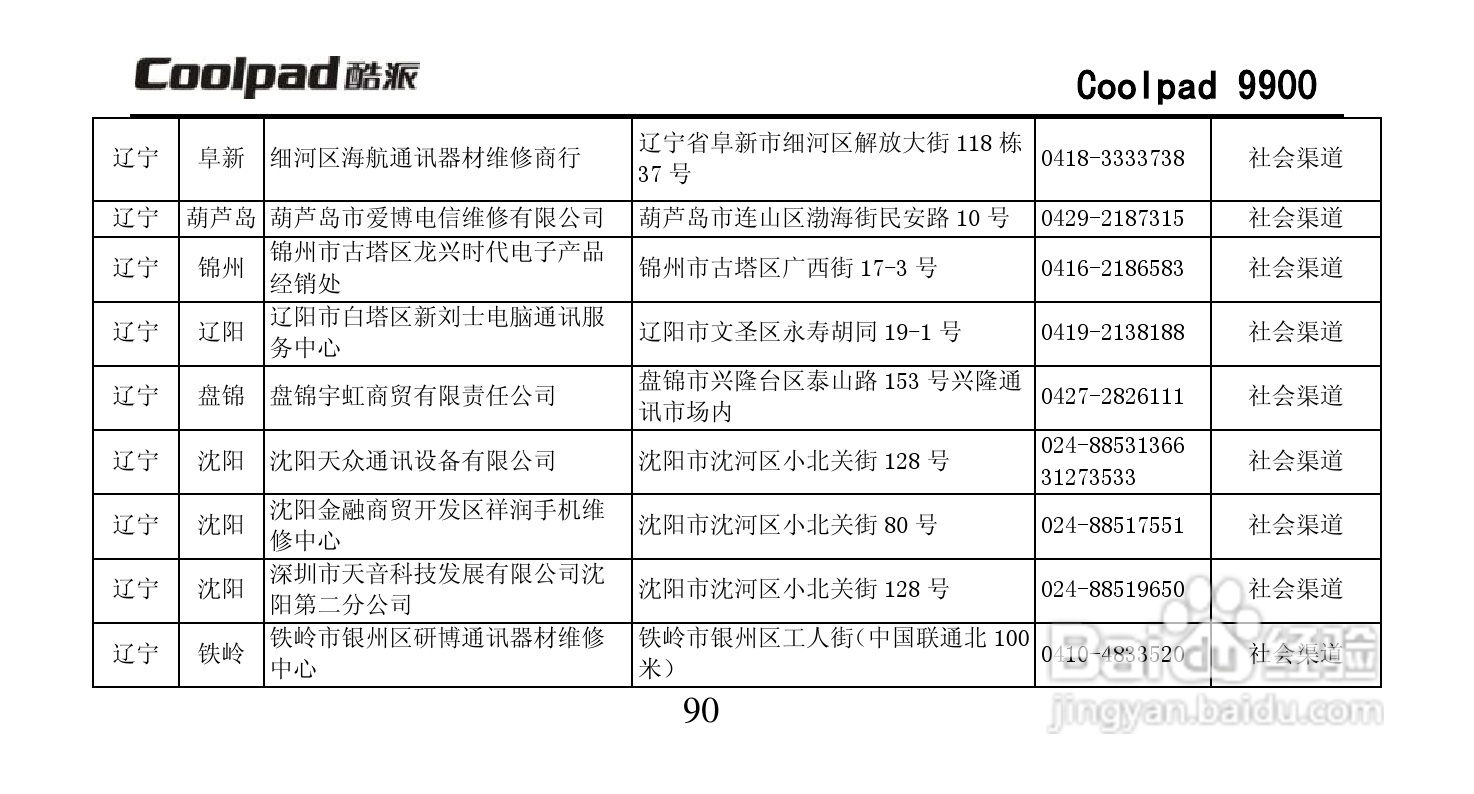 酷派Coolpad 9900手机使用说明书:[11]