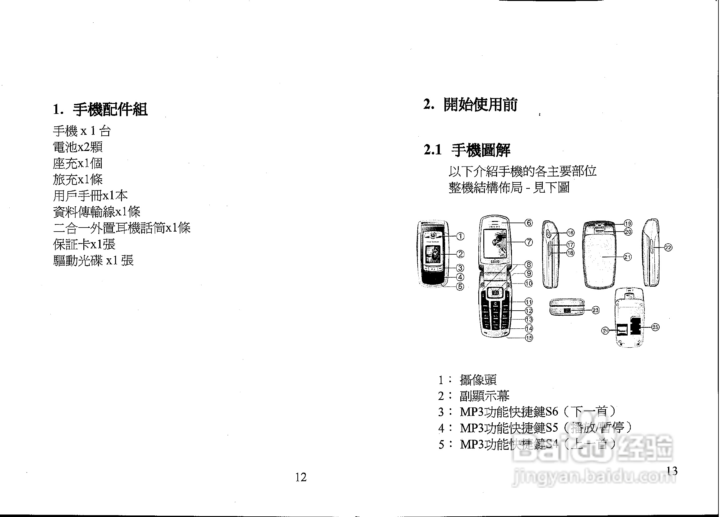 声宝GK-607型手机说明书:[1]