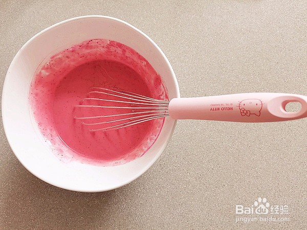 火龙果燕麦脆蛋糕