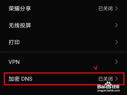 荣耀X20如何开启加密DNS