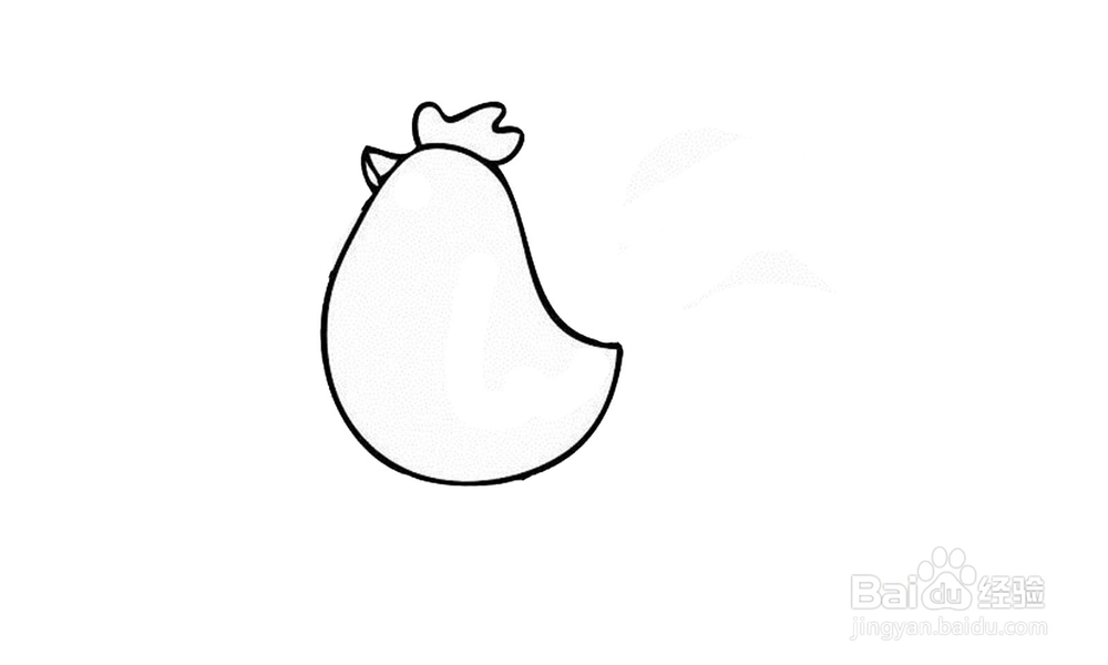 如何画出一只黄色公鸡
