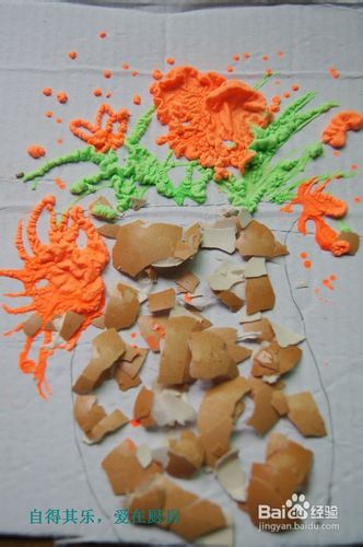 怎么做蛋壳粘贴画