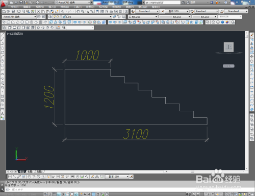 CAD楼梯立面图绘制教程