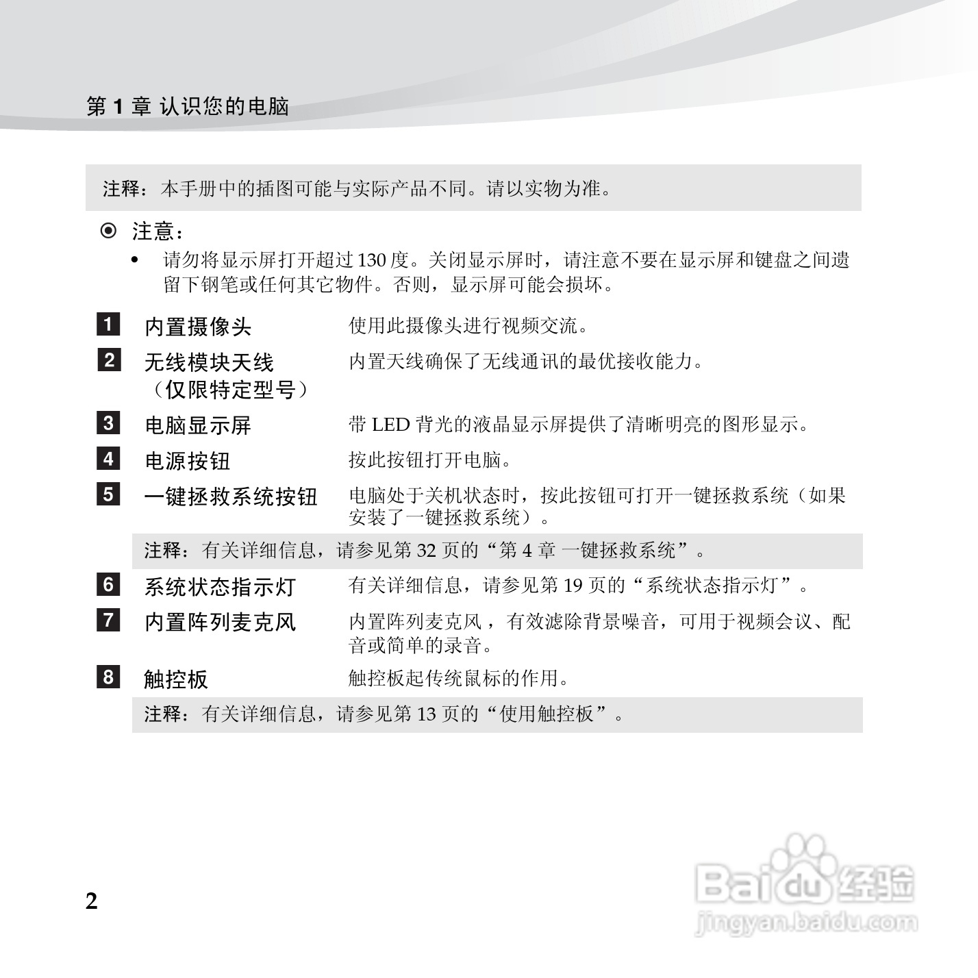 联想笔记本电脑S10-3c型说明书:[2]