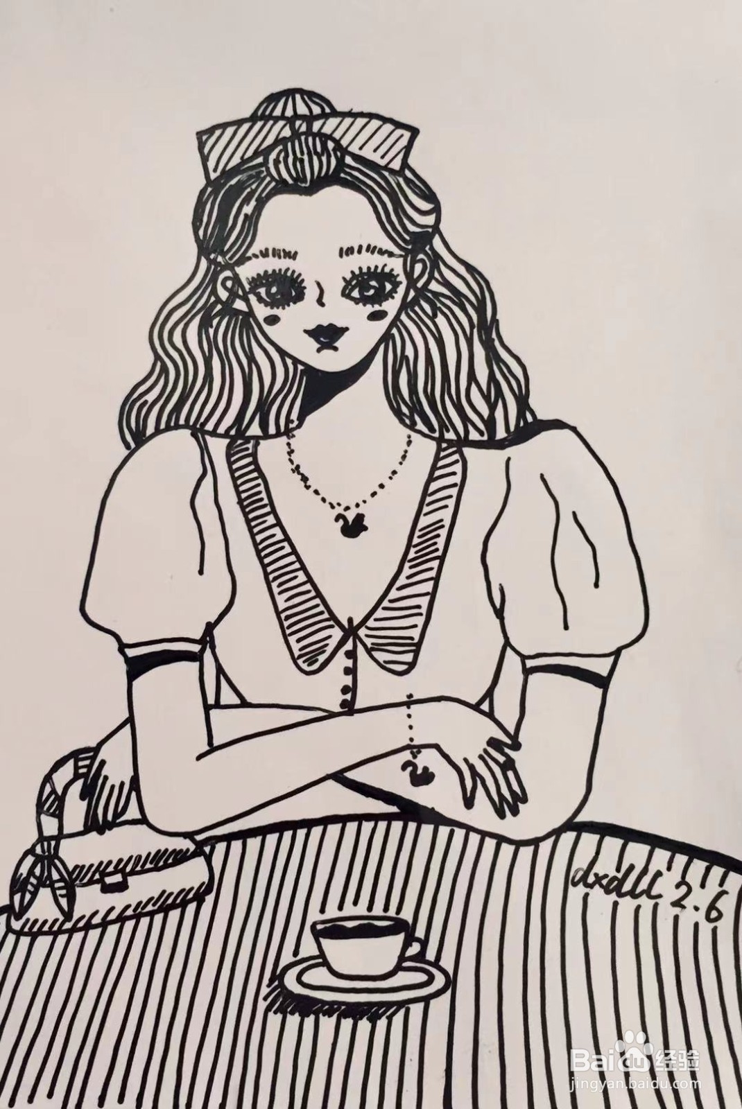 插画教程之金融学硕士爱莎