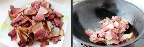 腊肉炒芥菜疙瘩