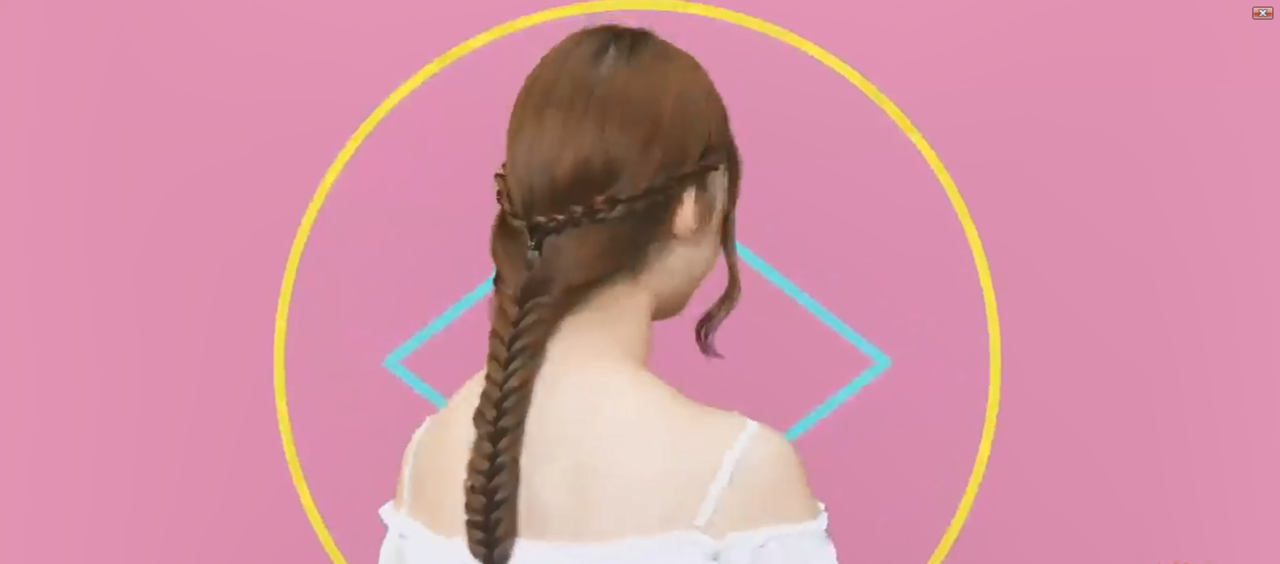 怎么编甜美鱼骨发型