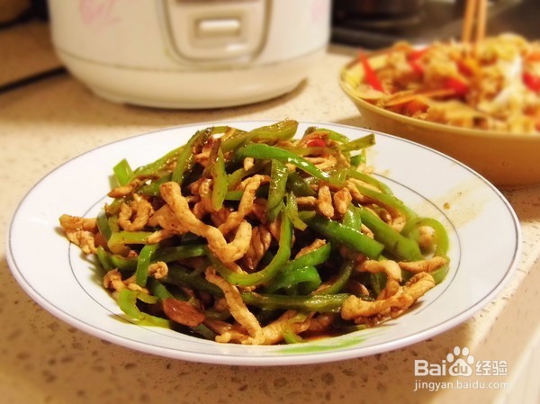 青椒炒肉丝的做法