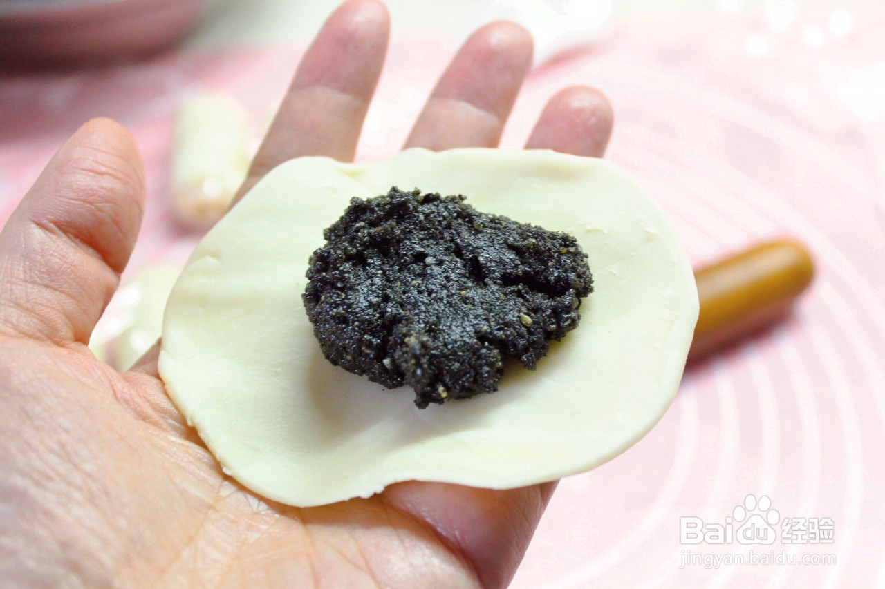 无糖黑芝麻酥饼的做法