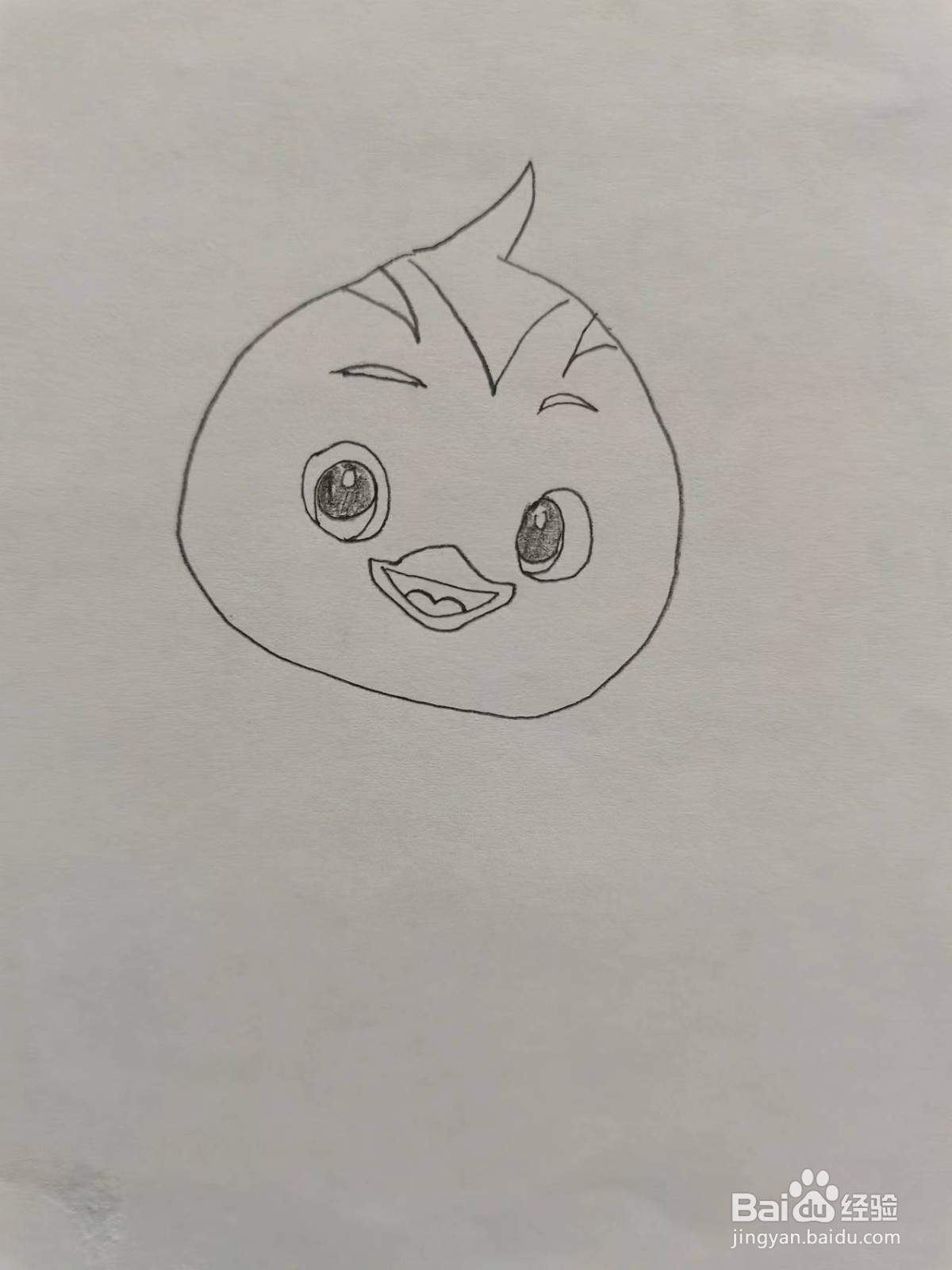萌鸡小队里面的小蓝鸡怎么画