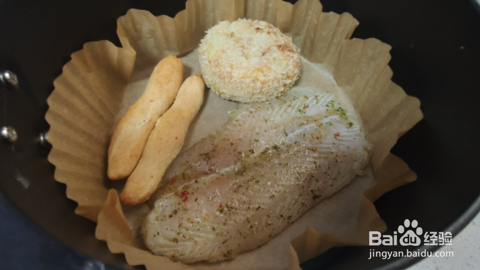 黑胡椒鱼排可乐饼