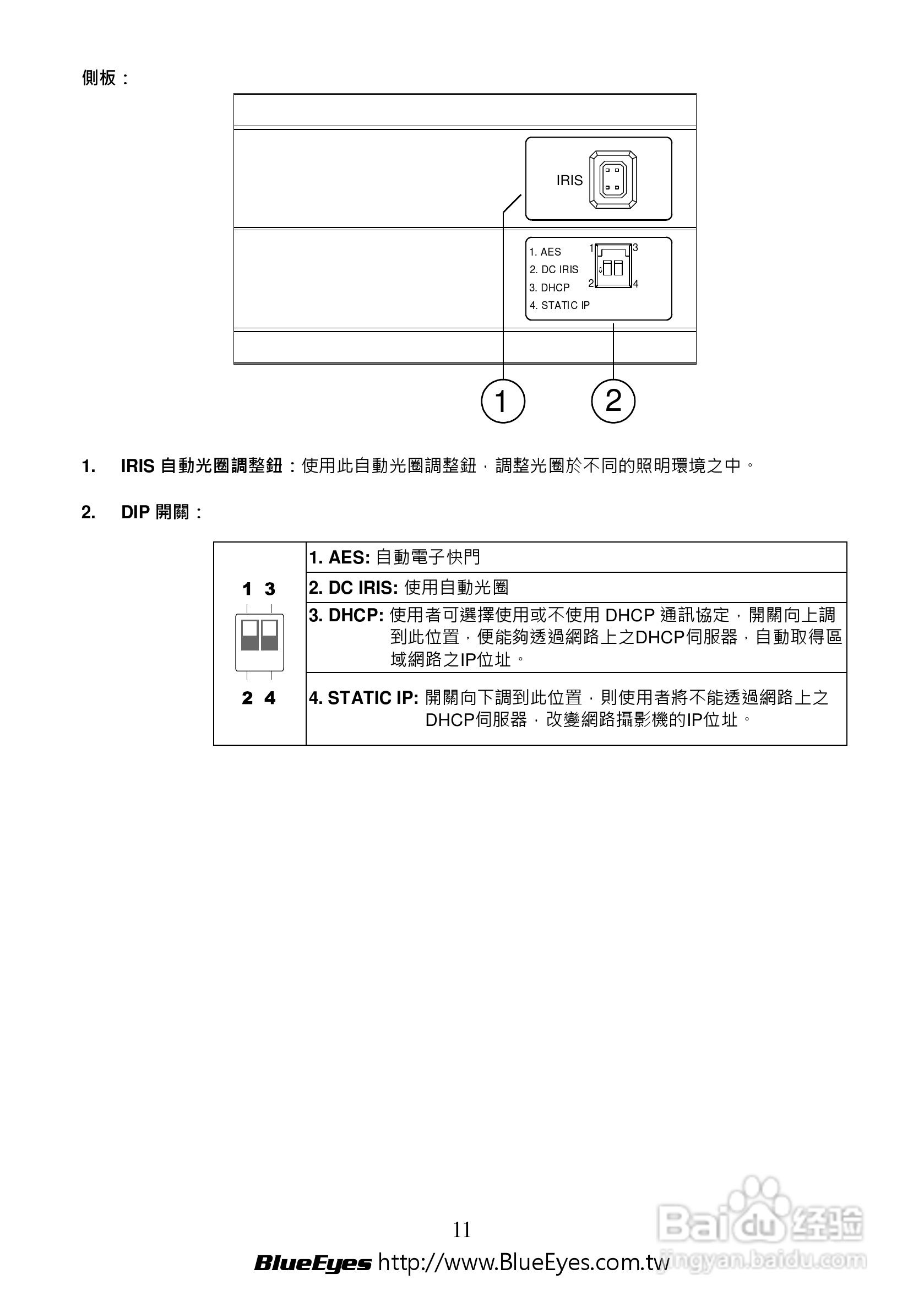 BE-1214M H.264 百万网路摄影机中文操作手册:[2]
