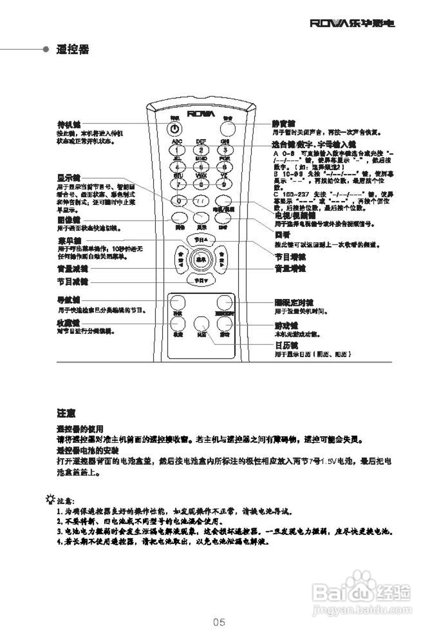 乐华21T8S彩电使用说明书