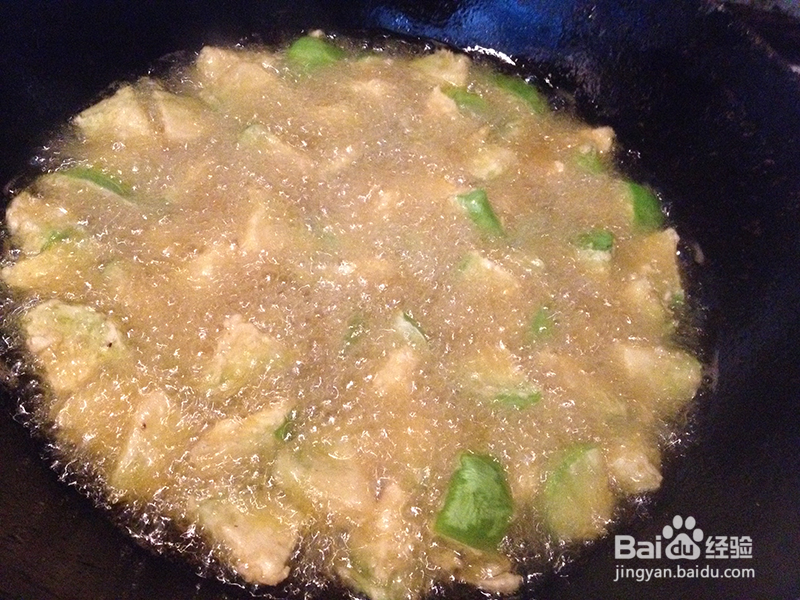 茄子烩虾仁的做法