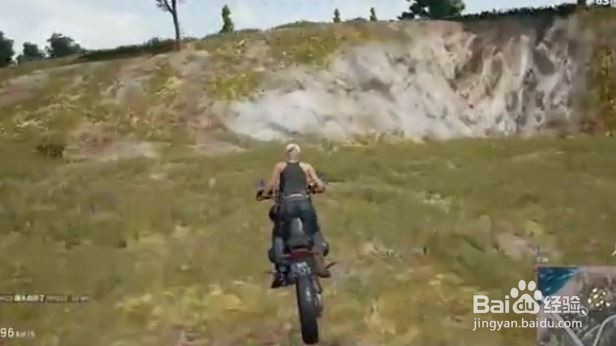 吃鸡摩托车后空翻的方法