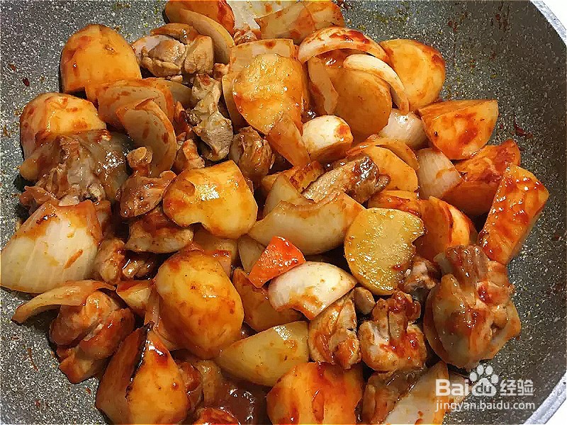 如何做辣酱烧去骨鸡腿