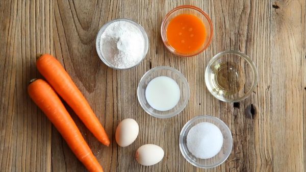 胡萝卜戚风蒸蛋糕