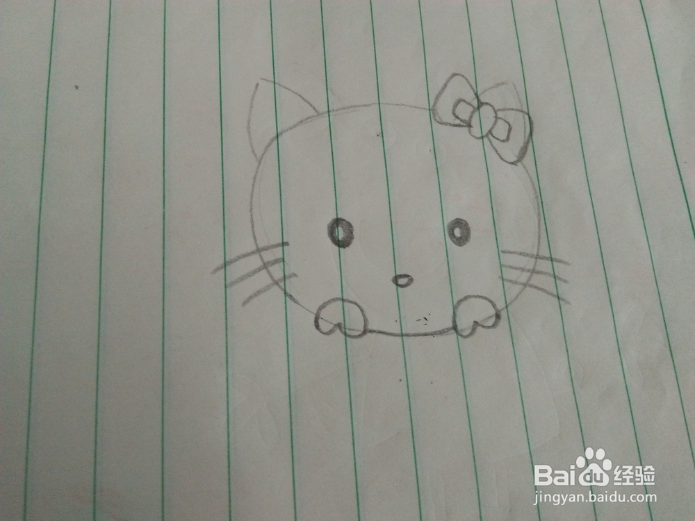 儿童简笔画—如何画凯蒂猫